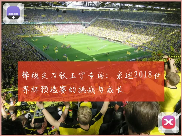 锋线尖刀张玉宁专访：亲述2018世界杯预选赛的挑战与成长